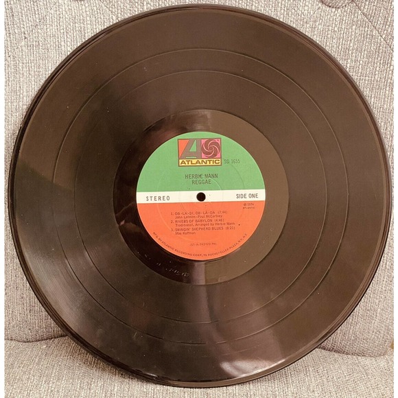 1974 HERBIE MANN Reggae ATLANTIC SD-1655 LP Good Condition Great Wall Art - Picture 12 of 12